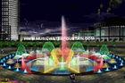 Outdoor Rock Water Fountains Wall Mounted Water Fountains RGB Stainless Steel Cable