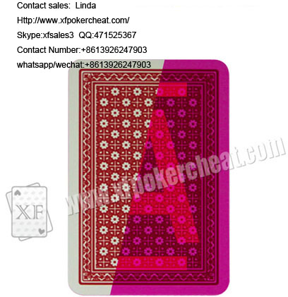 Red Modiano Ramino Plastic Bridge Playing Cards card read|hidden camera|casino|contact lens|marked cards