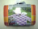 Check Printed Acrylic tartan picnic blanket For Spring , Rectangular outdoor picnic mat