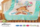 Micro Fleece Baby Throw Blanket With Round Edge , healthy ultra soft fleece blanket