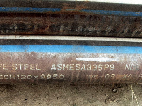 ASTM A335 P9 seamless alloy steel pipe