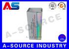 White Custom Paper Packaging 10ml Vial Boxes Hologram CMYK Printing