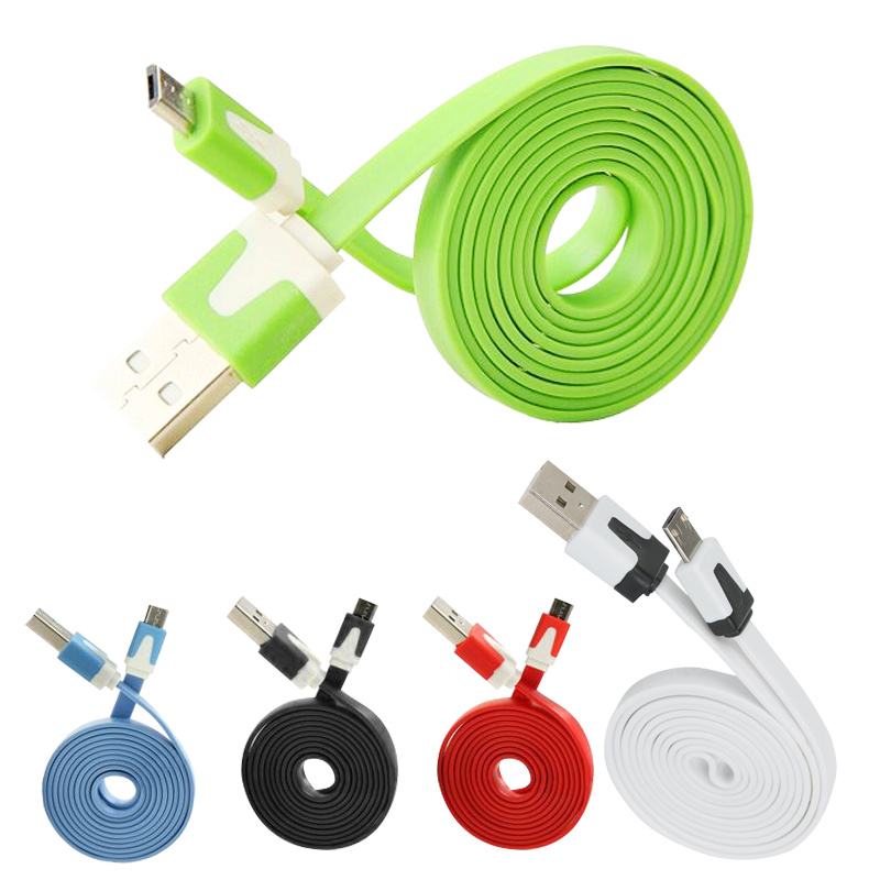 2015 Colorful Flat USB Cable For Mobile Phone