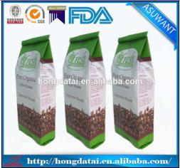 foil gusseted coffee bags Foil Side Gusset Coffee Bags With Valve