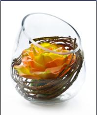 artificial flower hanging basket FL-04