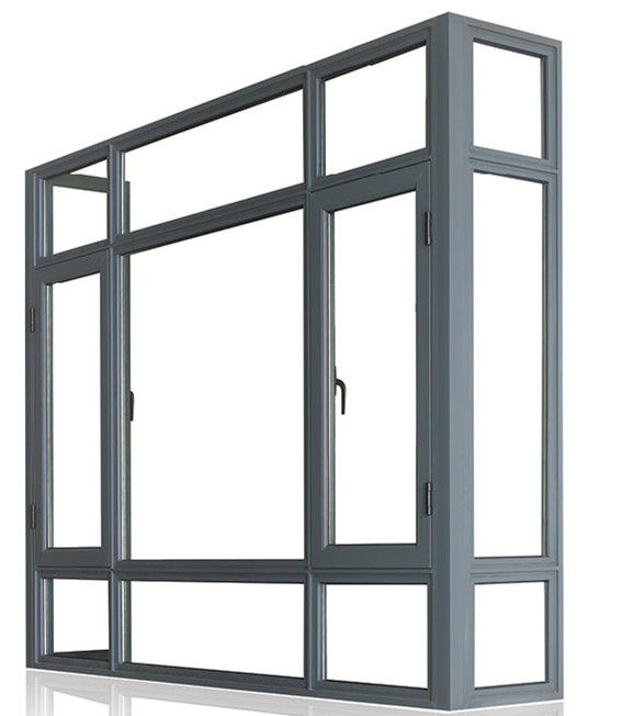 House Villa Custom Fixed Aluminium Casement Windows Waterproof Soundproof
