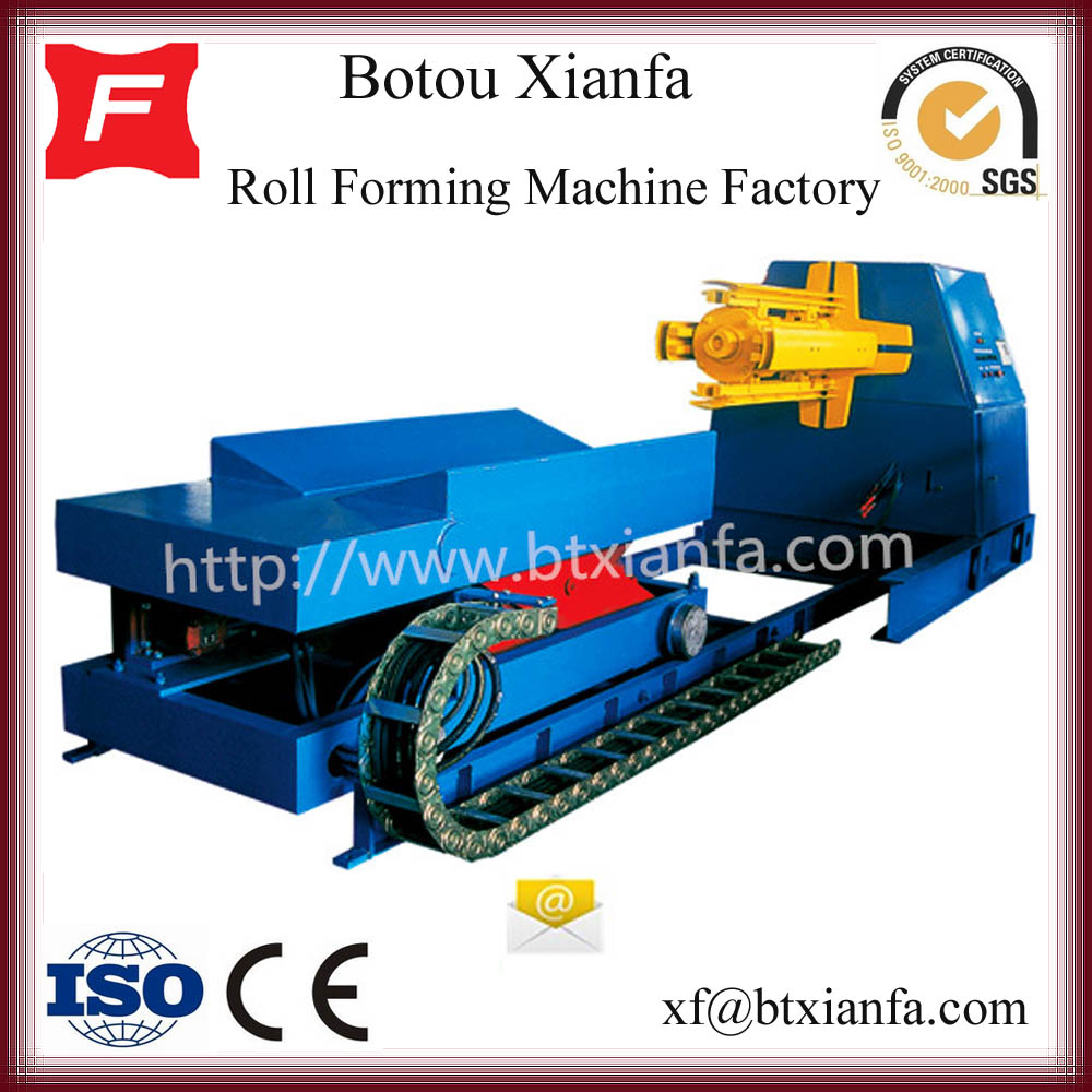XF 10T Hydraulic Uncoiler with coiler car