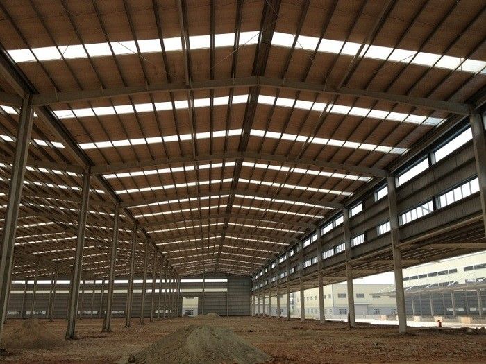 Customized Angles Prefabricated Building Steel Frame For Railway Station