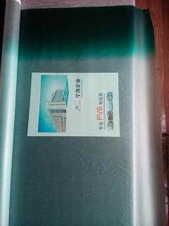 Green on F-green PVB film for glass lamination