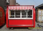 Double layers Hotdog Food Cart , Street Food Carts Stainless Steel Sheet