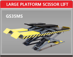 Large platform scissor lift 