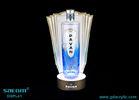 Elegant Crystal Clear Bottle Glorifier For Wine Shop , Bar Led Bottle Display