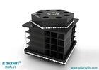 360 Degree Acrylic Spinning Rotating Lipstick Tower , 4 Side Compartment 12 Slots