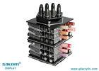 Large Organizing Acrylic Lipstick Tower Holder With 80 Slots , Black / White