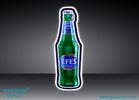 Flashing Acrylic Led Bottle Glorifier For Wine Show , Beer Bottle Display