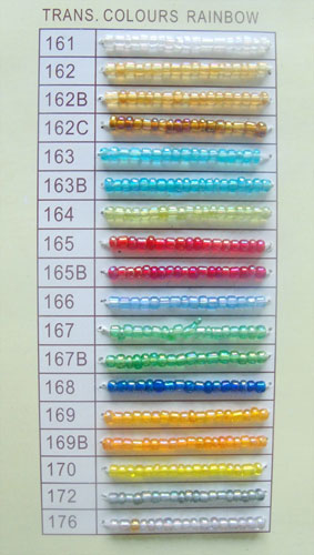 Glass Seed Bead RAINBOW-COLOR-ROUND-BEADS