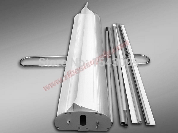 Double sides aluminum roll up with stainess steel feet 