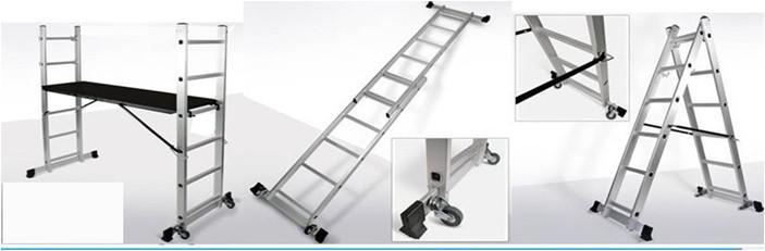 scaffolding ladders for sale EN131 Adjustable Height Scaffolding Ladder