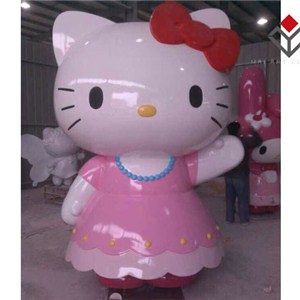Hello Kitty Pink Animation Fiberglass Statue