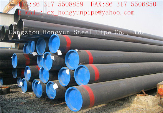 Seamless Steel Pipe with Black Coating and 3PE Coating and Thread