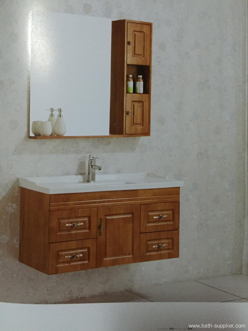 Small Modern solid wood bathroom vanity