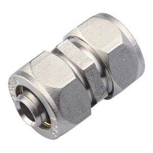 brass compression fitting straight  connector