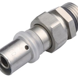 Brass Press Fitting Male Socket Straight