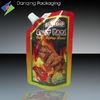 plastic food packaging, stand up spout pouch for sauce packaging，aluminium spout pouch,tomato paste