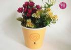 Disposable Flower Paper Pot  Top Diameter 132mm Custom Logo Printed