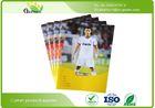 School Lined Exercise Books , Football Star Coated Cover Writing Exercise Books
