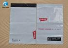 Customized grey blue black colored mailing bags , white plastic shipping bags