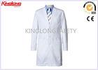 Comfortable Hospital Staff Medical White Workwear With Buttons