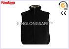 Black Full Zipper XXL / XXXL Mens Polar Fleece Vest Winter Waistcoat