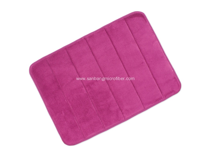 Microfiber Bath Mat with Memory Foam