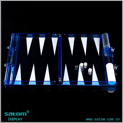 Wholesale Lucite acrylic backgammon set 