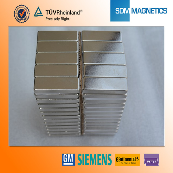 N38M Neodymium Block Magnet 64x5x4mm for sale