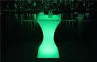 Portable White LED Pub Table 6 Hours Charging Time LED Lighting Furniture