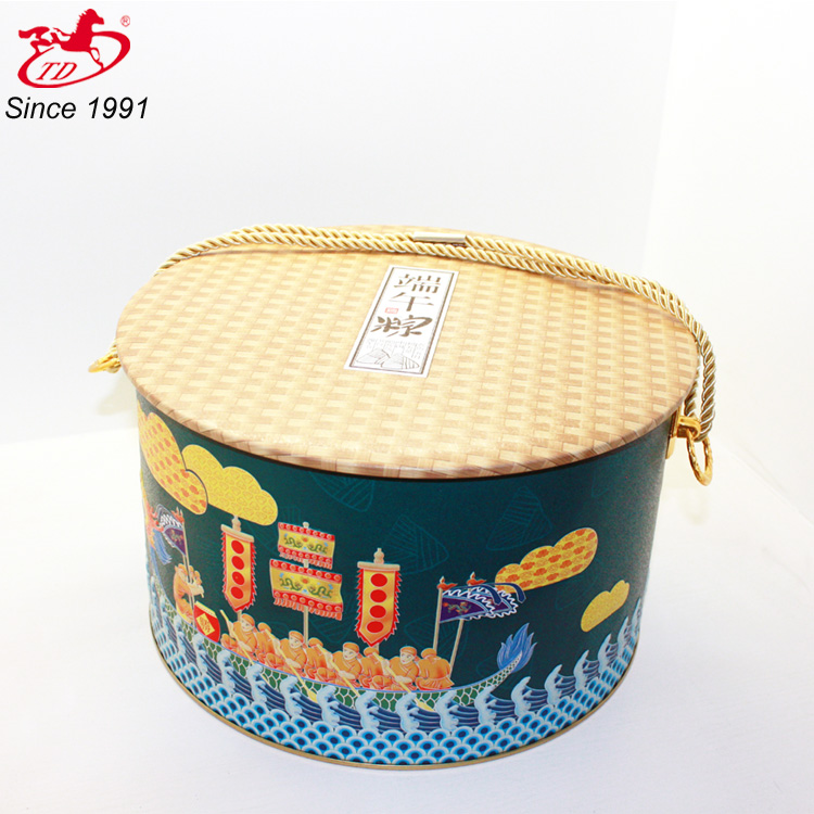 Tengda food grade round cookie tin box