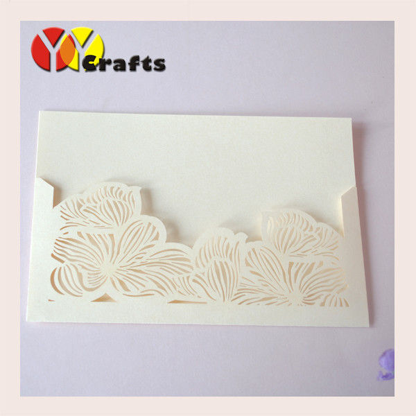Paper laser cutting wedding invitation card , Thanks Giving Invitation Cards