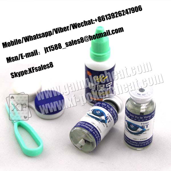 Professional Poker Games Invisible Ink Contact Lenses 9mm Diameter