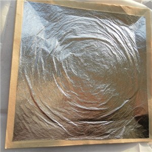 Loose Silver Leaf 11x11cms With Interpaper