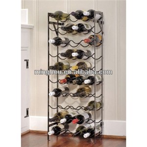 40 Bottle Waved Metal Wine Display Racks MH-MR-15024
