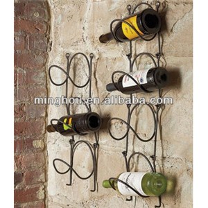 Metal Wall Mounted Link Holder 1-7 Bottles Racks MH-MR-15021