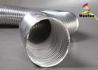 Stretchable Semi Rigid Aluminum Duct , Fire Resistant Ventilation Flexible Ducting