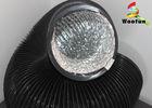 Greenhouse Ventilation Fire Rated Flexible Ducting , Black PVC Aluminum Foil Duct