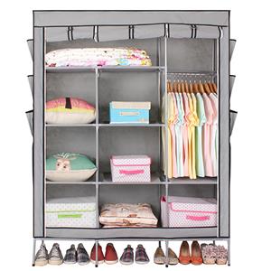 42& acute; 53& acute; 69& acute; Portable Closet Storage Organizer Clothes Wardrobe