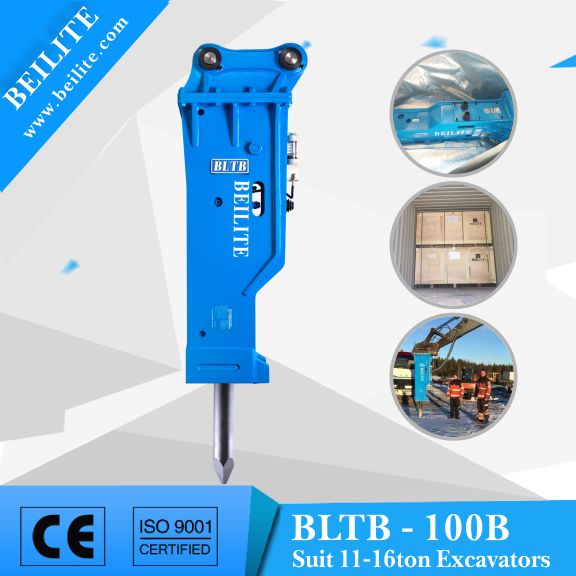 Quality 11to 16 Ton wheel excavator hydraulic concrete stone hammers