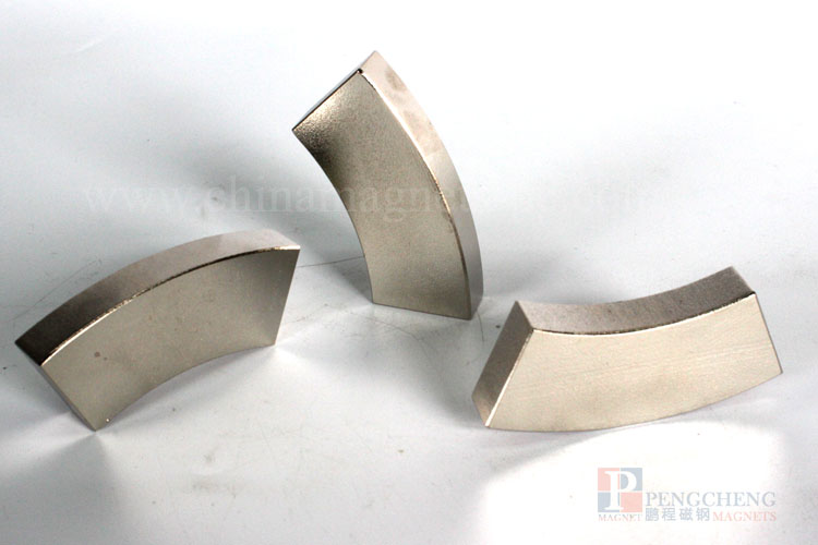 38SH Nickel Coated Neodymium Arc Magnet