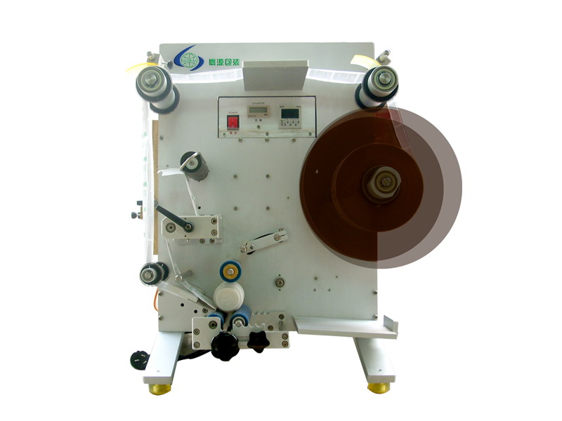 GLB-130 Semi automatic round glass platic wood metal bottles labeling machines