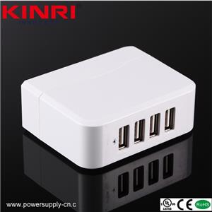 5V 4.9A Wall USA Foldable Plug UL Approved Universal USB Chargers